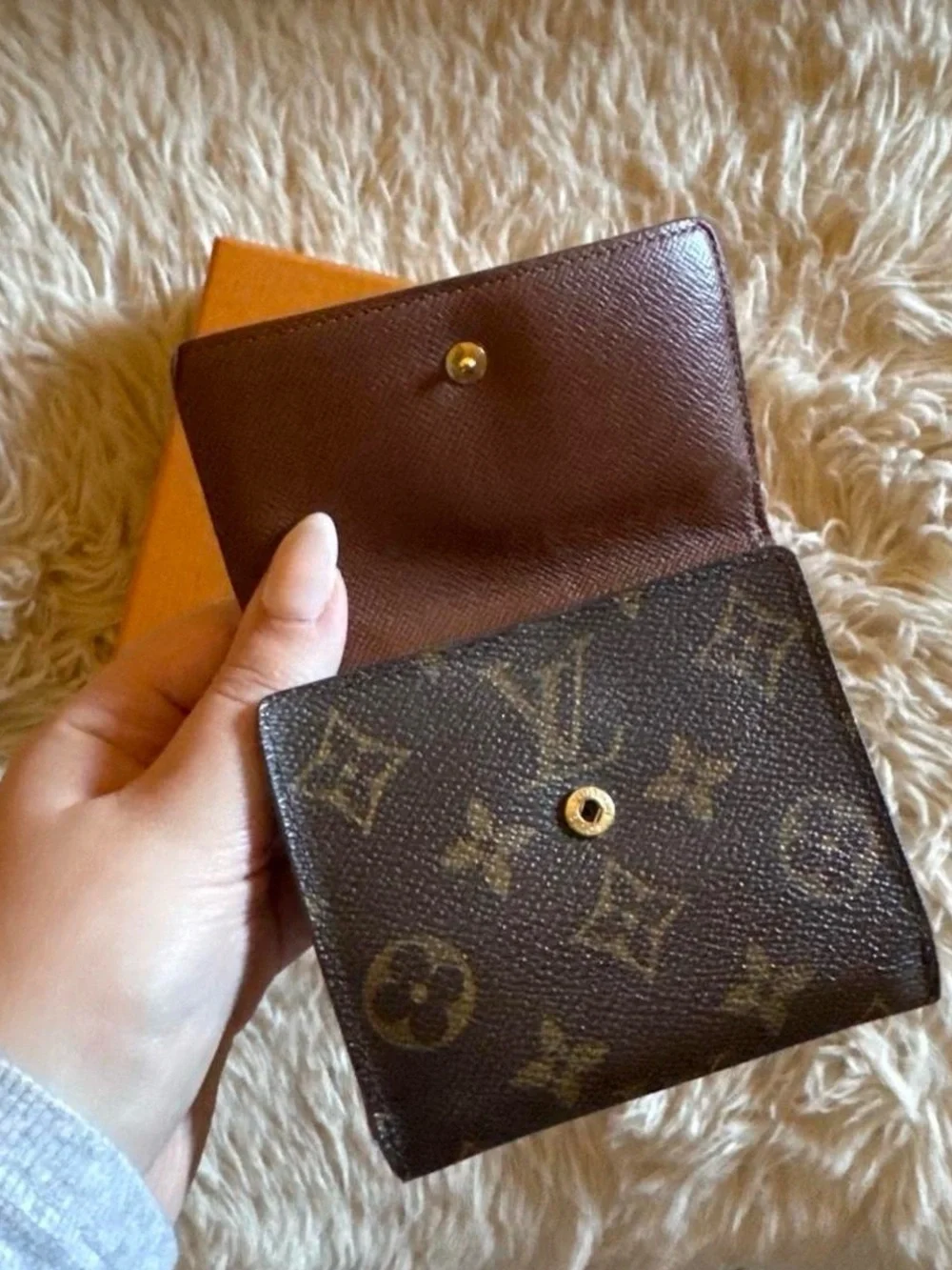 Louis Vuitton Monogram Snap Wallet - Dark Brown & Gold